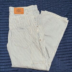 BDG Blue and White Striped Jeans